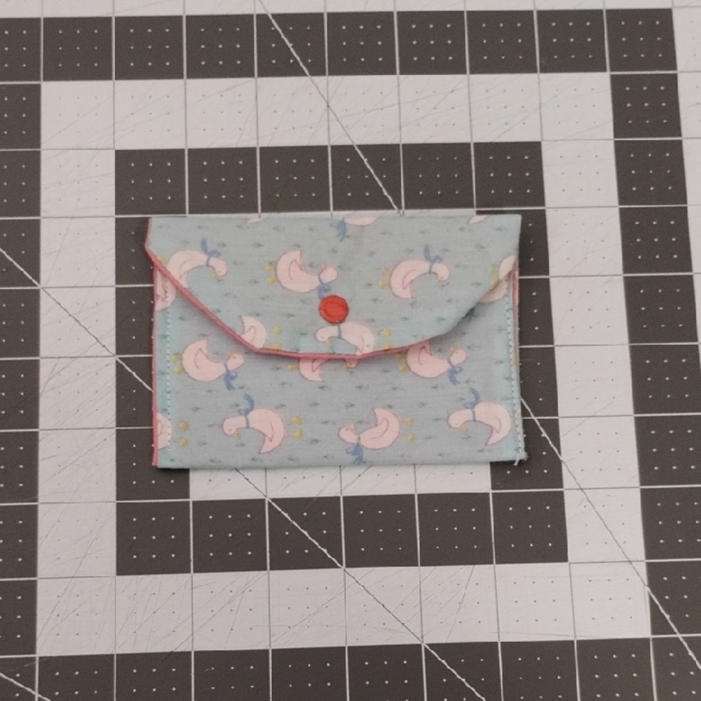 Cute Blue and Pink Goose Envelope Pouch